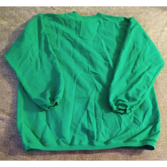 VTG SK Collectables 3 Button Sweatshirt Mens Large Oversized Green St Patrick's - Picture 9 of 10